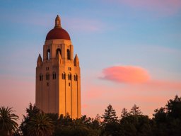 Stanford University Hoover Tower at Sunset 